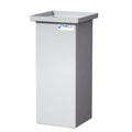 18 Gallon Natural LLDPE Rectangular Tamco® Heavy-Duty Tank with Internal Flange - 12" L x 12" W x 30" Hgt. (Cover Sold Separately)