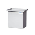15 Gallon Natural LLDPE Rectangular Tamco® Heavy-Duty Tank with Internal Flange - 18" L x 12" W x 18" Hgt. (Cover Sold Separately)