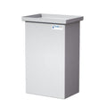 27 Gallon Natural LLDPE Rectangular Tamco® Heavy-Duty Tank with Internal Flange - 18" L x 12" W x 29" Hgt. (Cover Sold Separately)