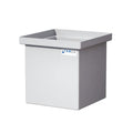 26 Gallon Natural LLDPE Rectangular Tamco® Heavy-Duty Tank with Internal Flange - 18" L x 18" W x 18" Hgt. (Cover Sold Separately)