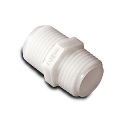 1/2" MNPT x 1/2" MNPT Nylon Close Nipple