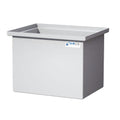 30 Gallon Natural LLDPE Rectangular Tamco® Heavy-Duty Tank with Internal Flange - 24" L x 18" W x 18" Hgt. (Cover Sold Separately)