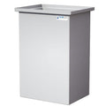 66 Gallon Natural LLDPE Rectangular Tamco® Heavy-Duty Tank with Internal Flange - 24" L x 18" W x 36" Hgt. (Cover Sold Separately)