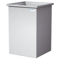 90 Gallon Natural LLDPE Rectangular Tamco® Heavy-Duty Tank with Internal Flange - 24" L x 24" W x 36" Hgt. (Cover Sold Separately)