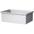 45 Gallon Natural LLDPE Rectangular Tamco® Heavy-Duty Tank with Internal Flange - 36" L x 24" W x 12" Hgt. (Cover Sold Separately)