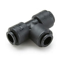 3/8" OD Push-to-Connect Run x 1/4" OD Push-to-Connect Stem Black Kynar® PVDF TrueSeal™ Union Tee
