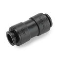 1/4" OD Push-to-Connect x 1/4" OD Push-to-Connect Black Kynar® PVDF TrueSeal™ Union Connector