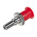 G 1/8 BSPP LQ2 Chrome-Plated Brass Locking Valved Insert - Blue (Body Sold Separately)