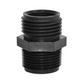 3/4" MGHT x 3/4" MGHT Black Polypropylene Adapter
