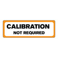 "Calibration Not Required" Rectangular Water-Resistant Polypropylene Label with Orange Border - 3" x 1"