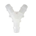 3/32" Hose Barb Natural Polypropylene Y Fitting