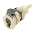 1/8" Hose Barb PMC Series Polypropylene Panel Mount Body - Shutoff (Insert Sold Separately)