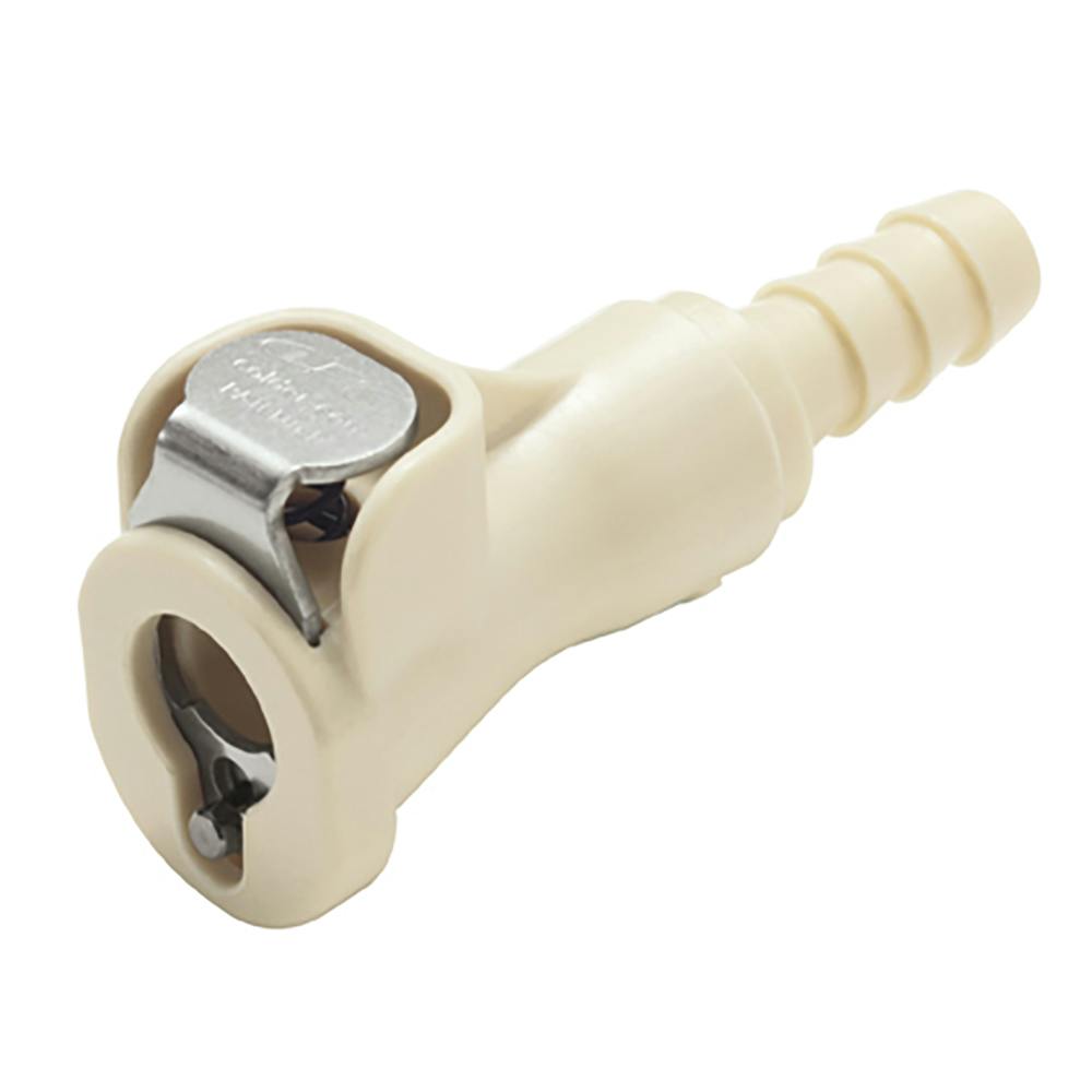 1/8" In-Line Hose Barb PMC Series Polypropylene Body - Shutoff (Insert Sold Separately)