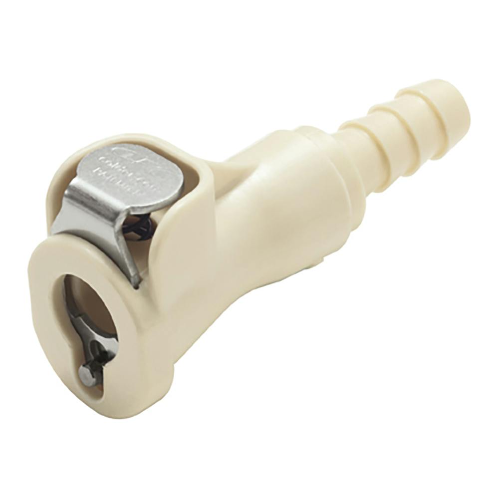 1/4" In-Line Hose Barb PMC Series Polypropylene Body - Shutoff (Insert Sold Separately)