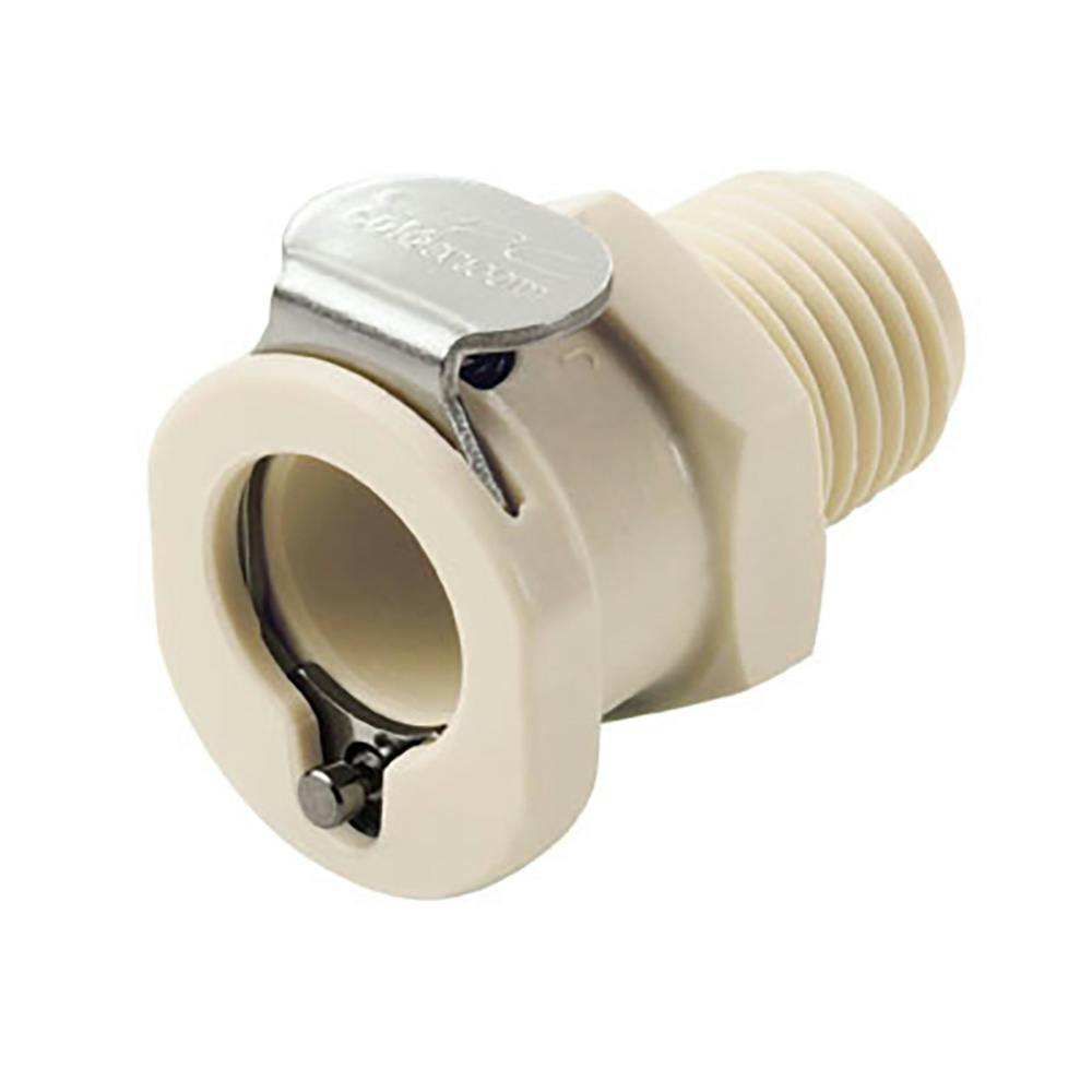1/4" MNPT PLC Series Polypropylene Body - Shutoff (Insert Sold Separately)