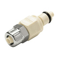 1/4" In-Line Ferruleless PTF PMC Series Polypropylene Insert - Shutoff (Body Sold Separately)