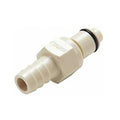 1/4" In-Line Hose Barb PLC Series Polypropylene Insert - Shutoff (Body Sold Separately)