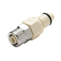 3/8" In-Line Ferruleless PTF PLC Series Polypropylene Insert - Straight Thru (Body Sold Separately)