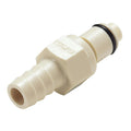 3/8" In-Line Hose Barb PLC Series Polypropylene Insert - Straight Thru (Body Sold Separately)