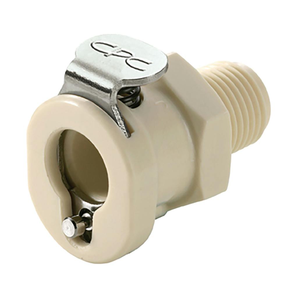 1/8" MNPT PMC Series Polypropylene Body - Straight Thru (Insert Sold Separately)