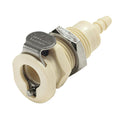 1/8" Hose Barb PMC Series Polypropylene Panel Mount Body - Straight Thru (Insert Sold Separately)
