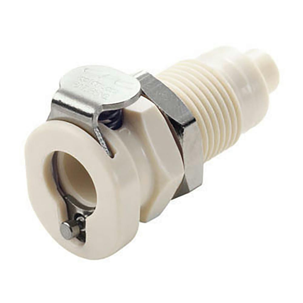 1/16" Hose Barb PMC Series Polypropylene Panel Mount Body - Shutoff (Insert Sold Separately)