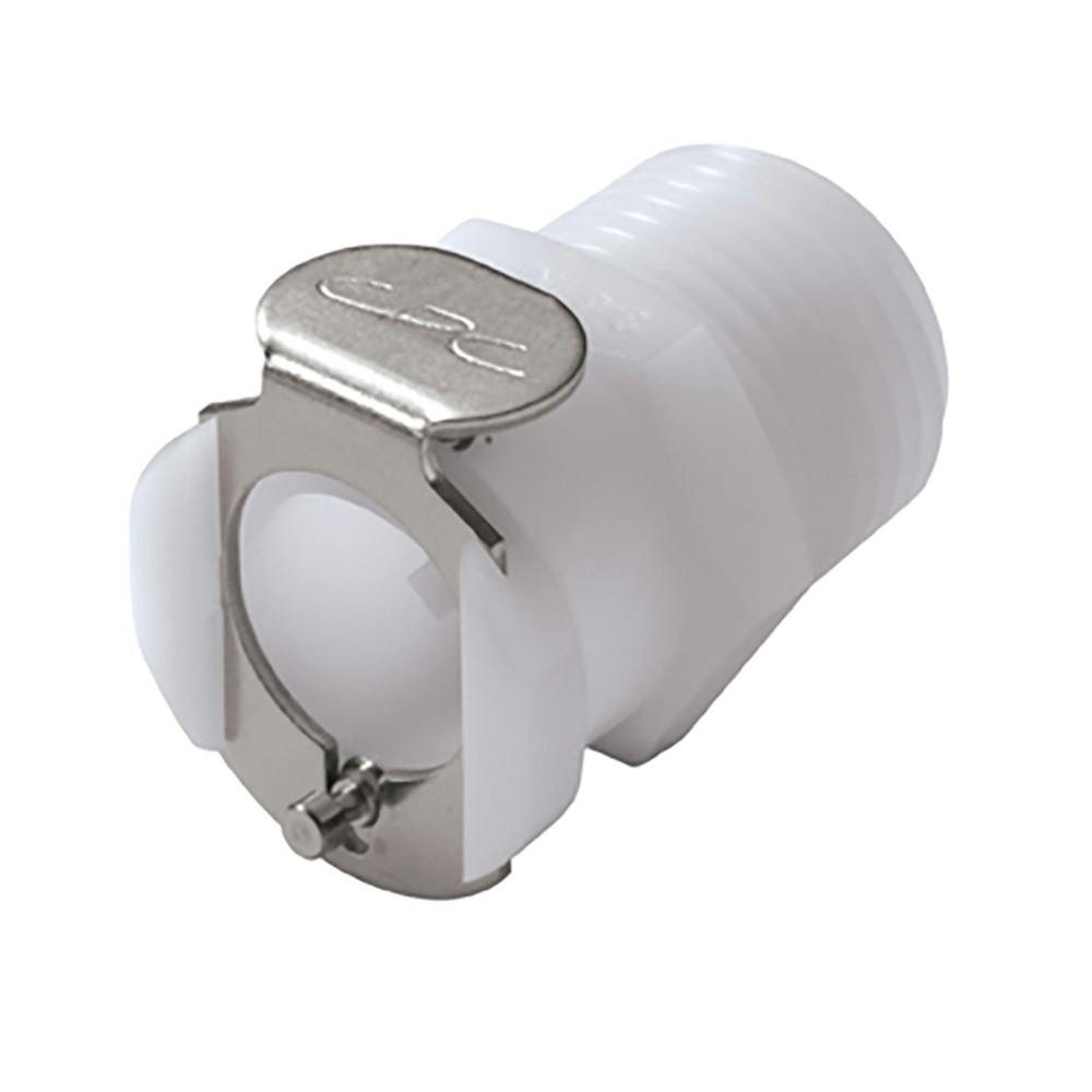 3/8" MNPT PLC Series Acetal Body - Shutoff (Insert Sold Separately)