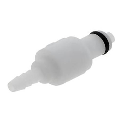 1/8" In-Line Hose Barb PMC Series Acetal Insert - Shutoff (Body Sold Separately)