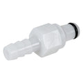 1/4" In-Line Hose Barb PMC Series Acetal Insert - Shutoff (Body Sold Separately)