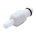 1/4" In-Line Hose Barb PLC Series Acetal Insert - Shutoff (Body Sold Separately)