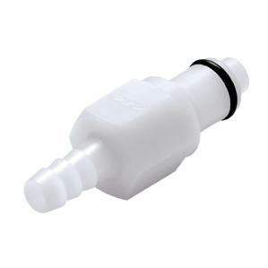1/4" In-Line Hose Barb PLC Series Acetal Insert - Shutoff (Body Sold Separately)