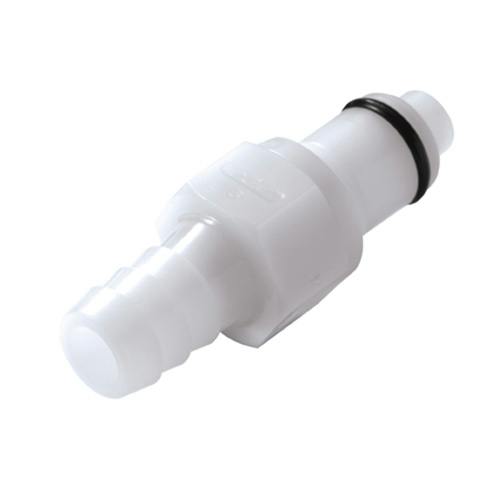 3/8" In-Line Hose Barb PLC Series Acetal Insert - Shutoff (Body Sold Separately)