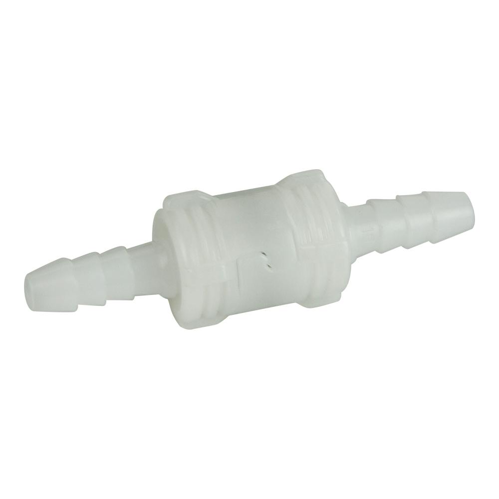 1/8" Hose Barb SMC Subminiature Acetal In-Line Coupling Set - Shutoff