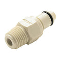 1/8" MNPT PMC Series Polypropylene Pipe Thread Insert - Straight Thru (Body Sold Separately)