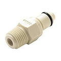 1/8" MNPT PMC Series Polypropylene Pipe Thread Insert - Shutoff (Body Sold Separately)