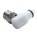 3/8" Ferruleless PTF PLC Series Acetal Elbow Insert - Shutoff (Body Sold Separately)