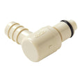 3/8" Hose Barb PLC Series Polypropylene Elbow Insert - Shutoff (Body Sold Separately)