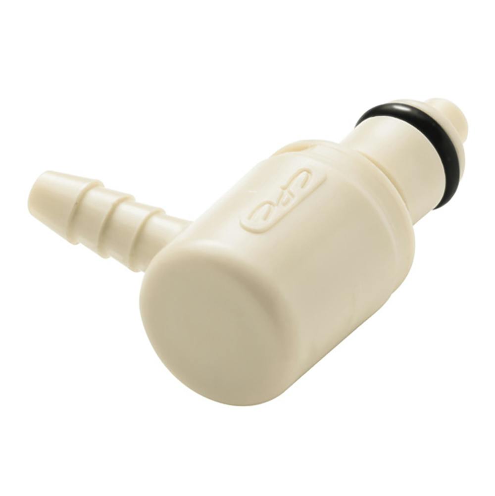 1/8" Hose Barb PMC Series Polypropylene Elbow Insert - Straight Thru (Body Sold Separately)