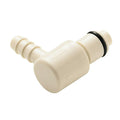 1/4" Hose Barb PLC Series Polypropylene Elbow Insert - Straight Thru (Body Sold Separately)
