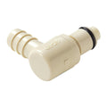 3/8" Hose Barb PLC Series Polypropylene Elbow Insert - Straight Thru (Body Sold Separately)