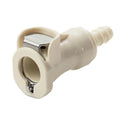 1/4" In-Line Hose Barb PLC Series Polypropylene Body - Straight Thru (Insert Sold Separately)