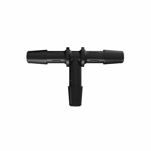 1/4" x 1/4" x 1/4" Tube ID Black Nylon Tee