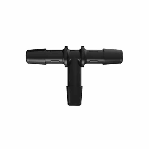 5/16" x 5/16" x 5/16" Tube ID Black Nylon Tee