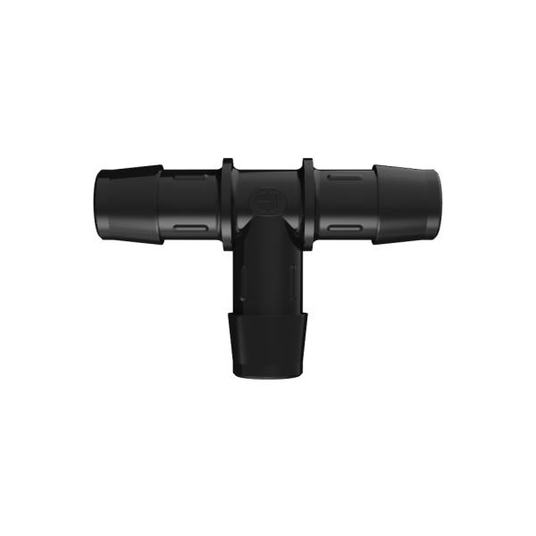 5/8" x 5/8" x 5/8" Tube ID Black Nylon Tee