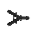 1/8" x 1/8" x 1/8" Tube ID Black Nylon Y