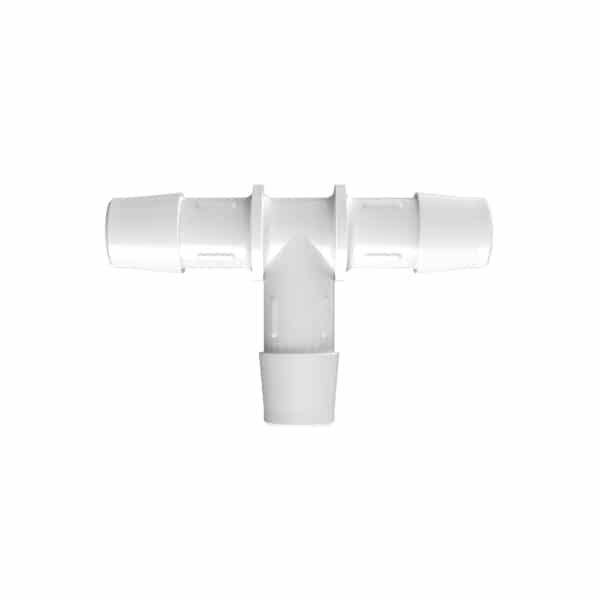 1/2" x 1/2" x 1/2" Tube ID Natural Polypropylene Tee