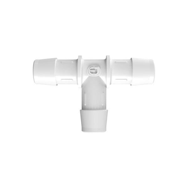 5/8" x 5/8" x 5/8" Tube ID Natural Kynar® PVDF Tee
