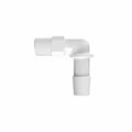 3/8" Tube ID x 1/8" NPT Natural Polypropylene Elbow