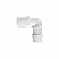 3/4" Tube ID x 1/2" NPT Natural Polypropylene Elbow