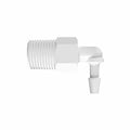 1/8" Tube ID x 1/8" NPT Natural Kynar® Elbow